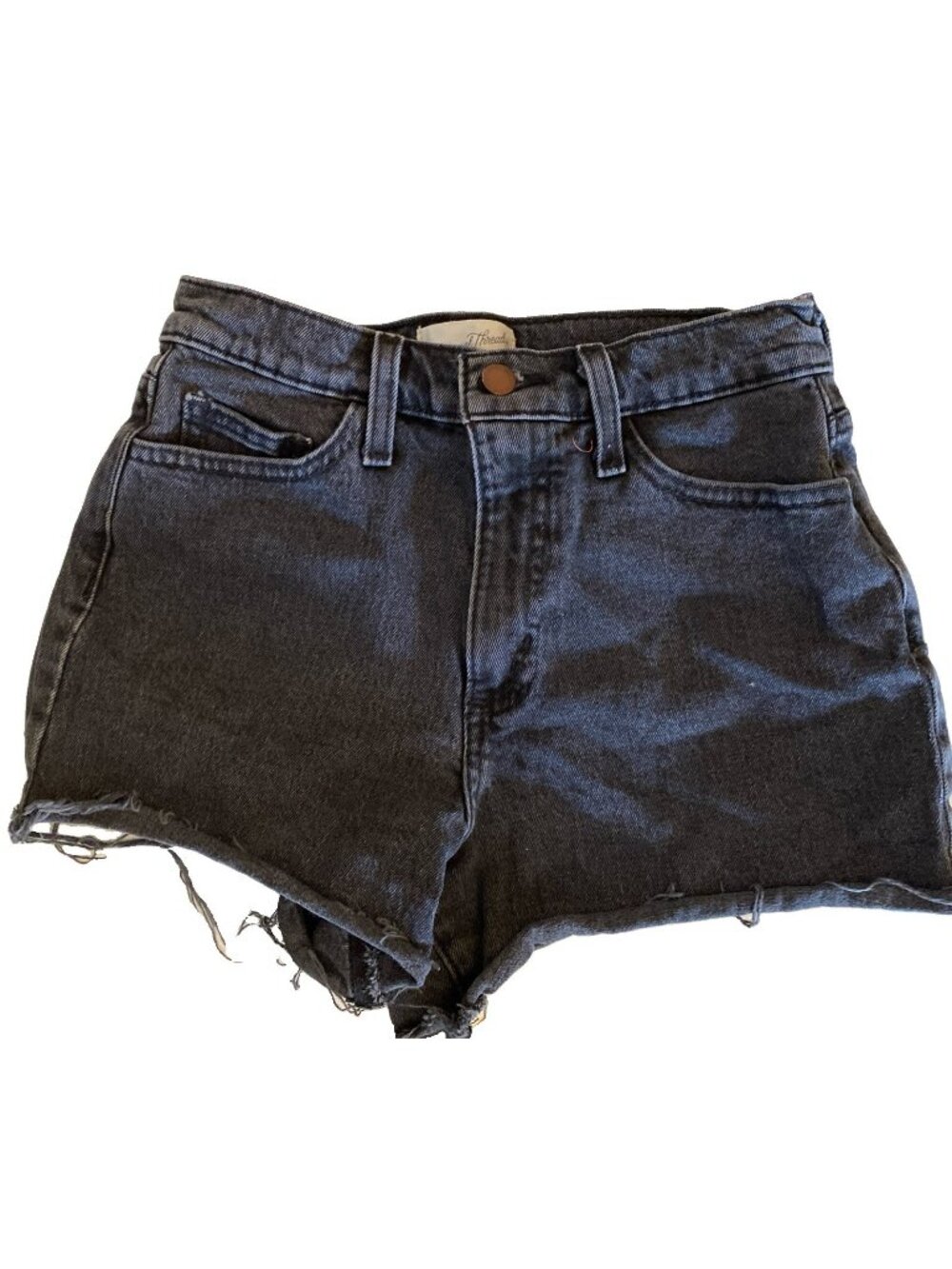 Universal Thread Goods Co Short-Shorts Cut-Offs Womens Sz 2 Black Med Wash Denim